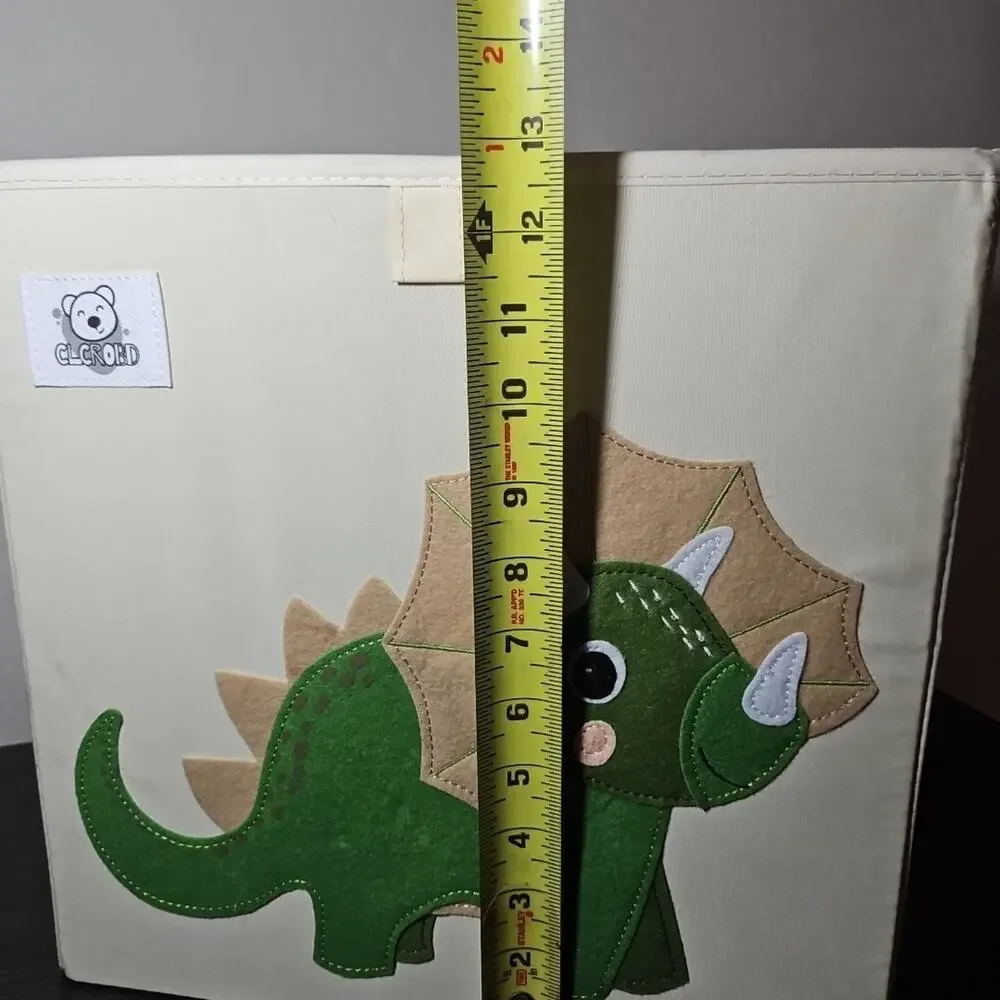 Foldable Dinosaur Cube Storage Bin Fabric Toy Box Organizer Kids Play Room